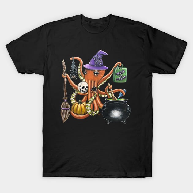 "OctoSpook" - OctoKick collection T-Shirt by GardenPartyArt